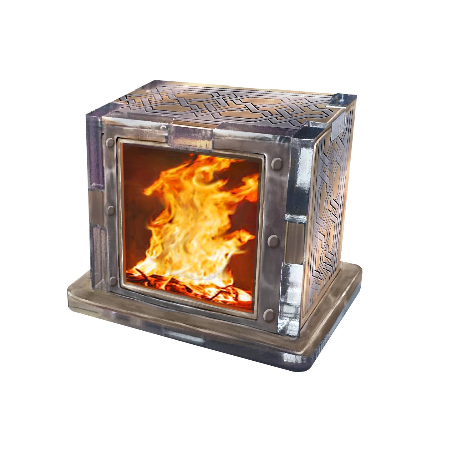 Metal Brazier Cube